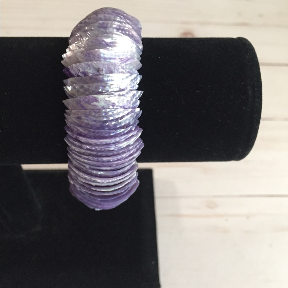 Stretch Shell Bracelet Lilac Color OSFM